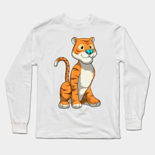 Tiger with Butterfly Long Sleeve T-Shirt